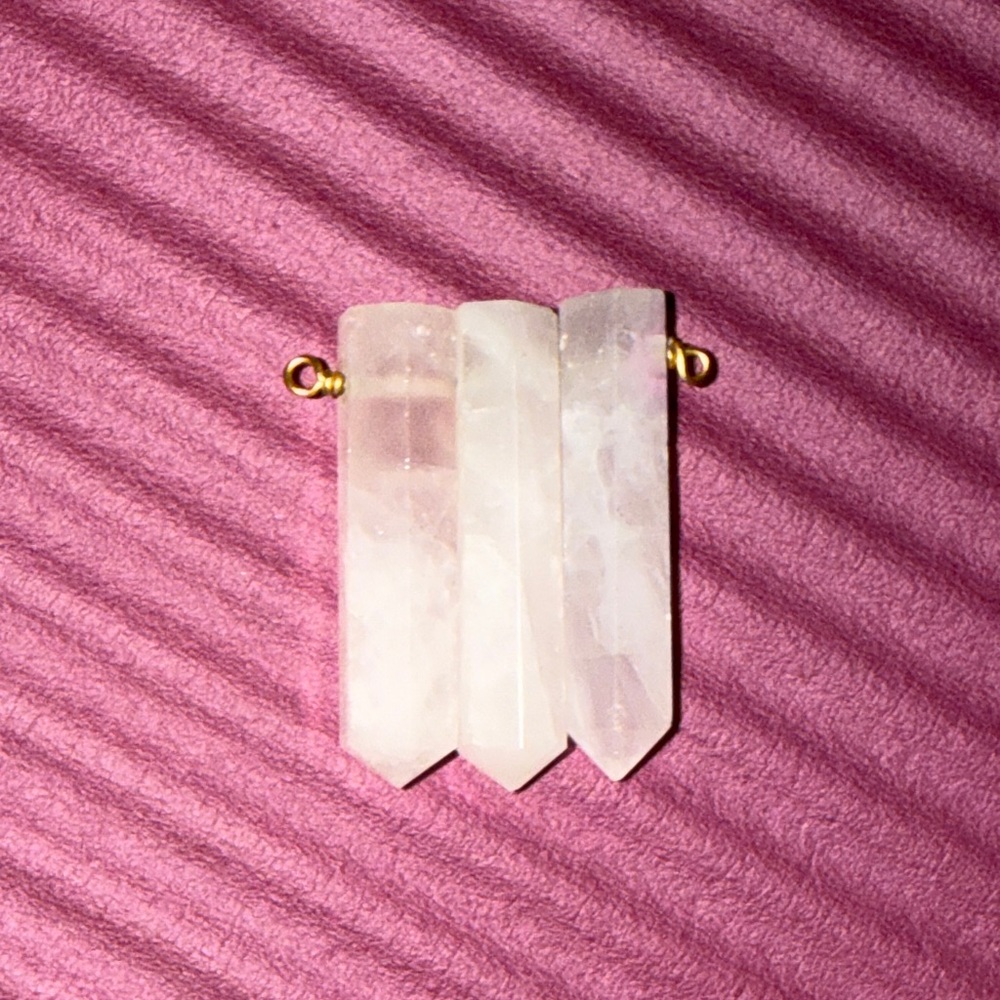 Clear Quartz 3 point Pendant